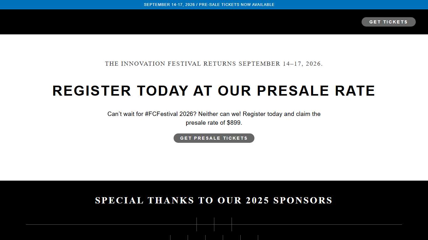 Fast Company Innovation Festival 2026